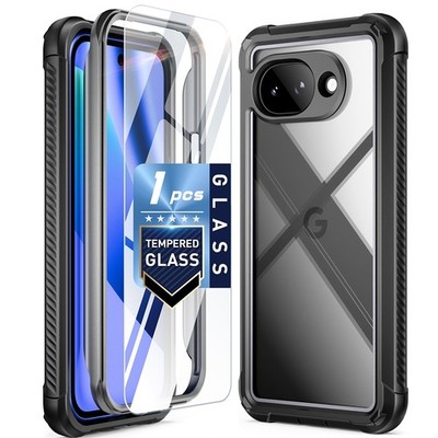 Poetic For Google Pixel 10A 5G Case With Tempered Glass Shockproof Cover Black