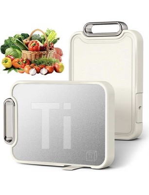 Titanium Double-Sided Cutting Board, Anti-Mildew, Antibacterial, Garlic Area
