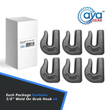 612pc G70 38 Weld On Chain Grab Hook Tow Hook Tractor Bucket Trailer Tie Down