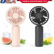 2Pack Mini Handheld Fans USB Rechargeable Quiet Portable Lightweight Travel Fans