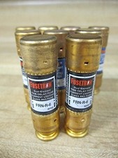Bussmann FRN-R-6 Fusetron FRNR6 Fuse 6 Amp Pack of 9 - New No Box