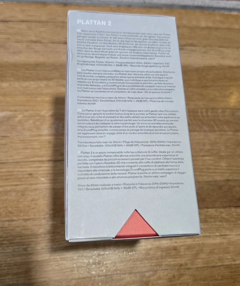 UrbanEars Plattan 2 Auriculares On-Ear, Rojo Tomate Foto 4 de 4