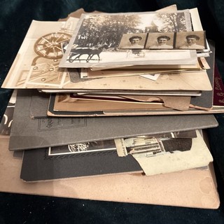 Vintage Mixed Antique Photo Lot 1890s 1900s Mostly Snapshots Cabinet Photos Etc