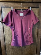Skechers deep plum/burgundy Color scrub top Size Small
