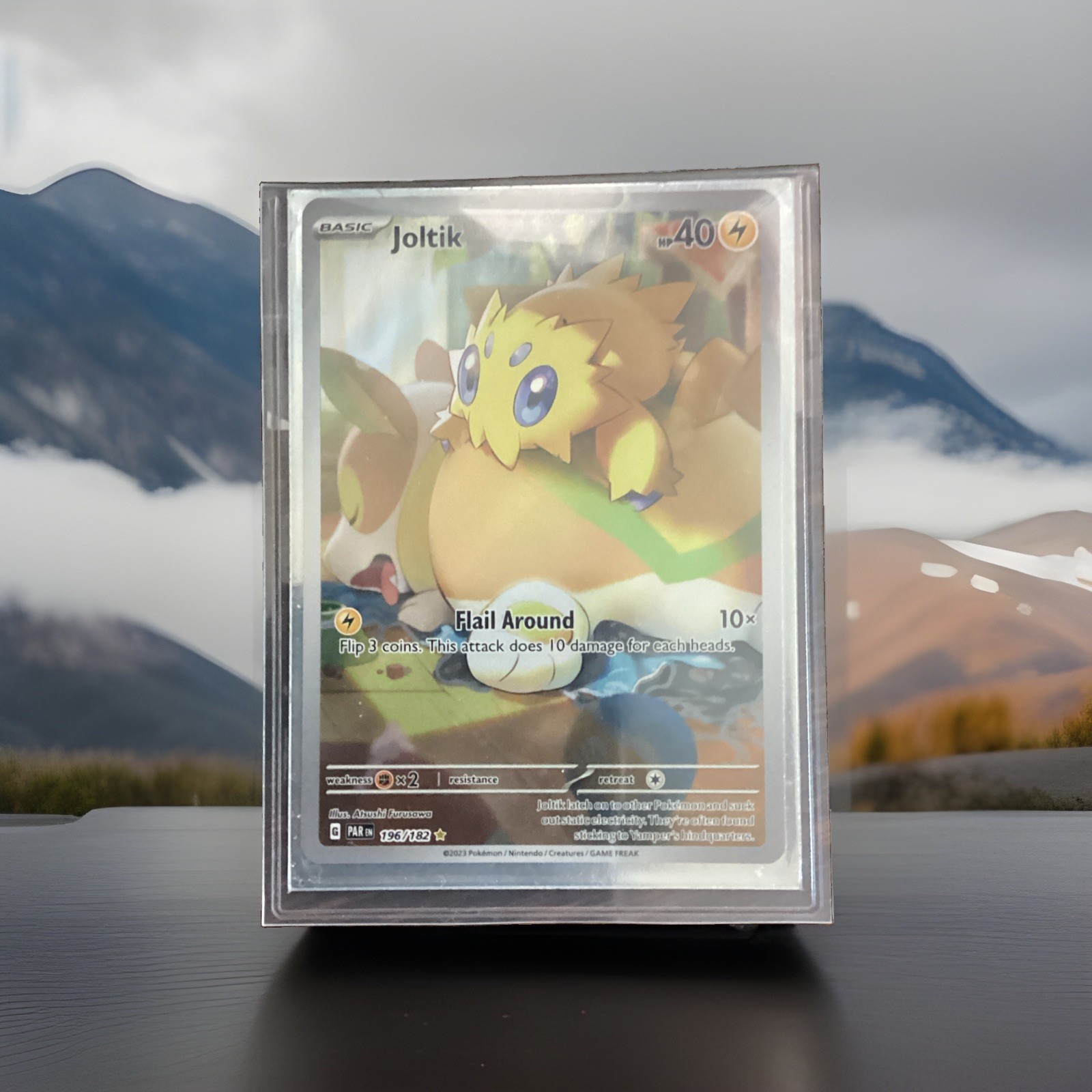 Joltik 196/182 - Pokemon TCG Illustration Rare Holo - Paradox Rift SV04 EN 2023