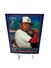 Darren Baker Topps Heritage Chrome Blue Border RC /150 #301 Nationals