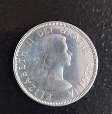 1960 CANADA $1 DOLLAR 23.4 Grams. .800 SILVER - Voyageur & Indigenous 