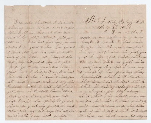 CIVIL WAR LETTER - 28th Wisconsin Vols from Alabama - ABE LINCOLN KILLED & More!