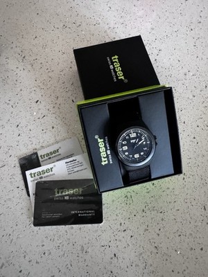Traser P59 Essential M Black PVD Watch Stainless Steel Swiss Quartz Sapphire EDC