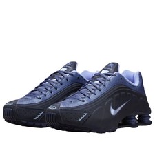 Mens Size 10 Nike Shox R4 Obsidian Diffused Blue Sneakers Shoes IM8462-451 NEW