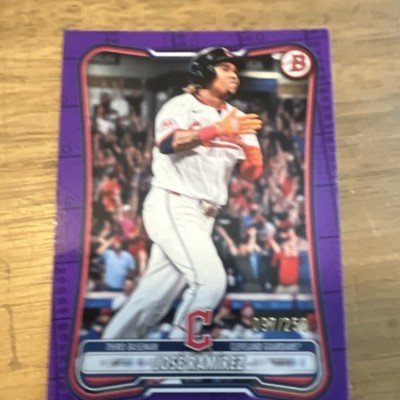 Topps Bowman José Ramírez Purple Parallel #11 097/250 Cleveland Guardians