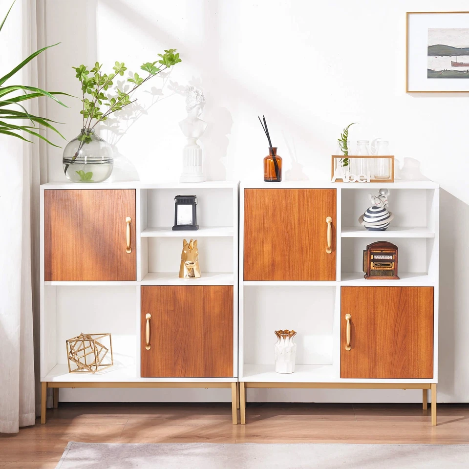 ivinta Buffet Cabinet with Storage, Accent Wood Sideboard with Storage Shelves - Image 4 of 4