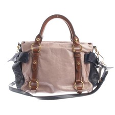 Miu Miu Handtasche Rosa Blau Sehr gut