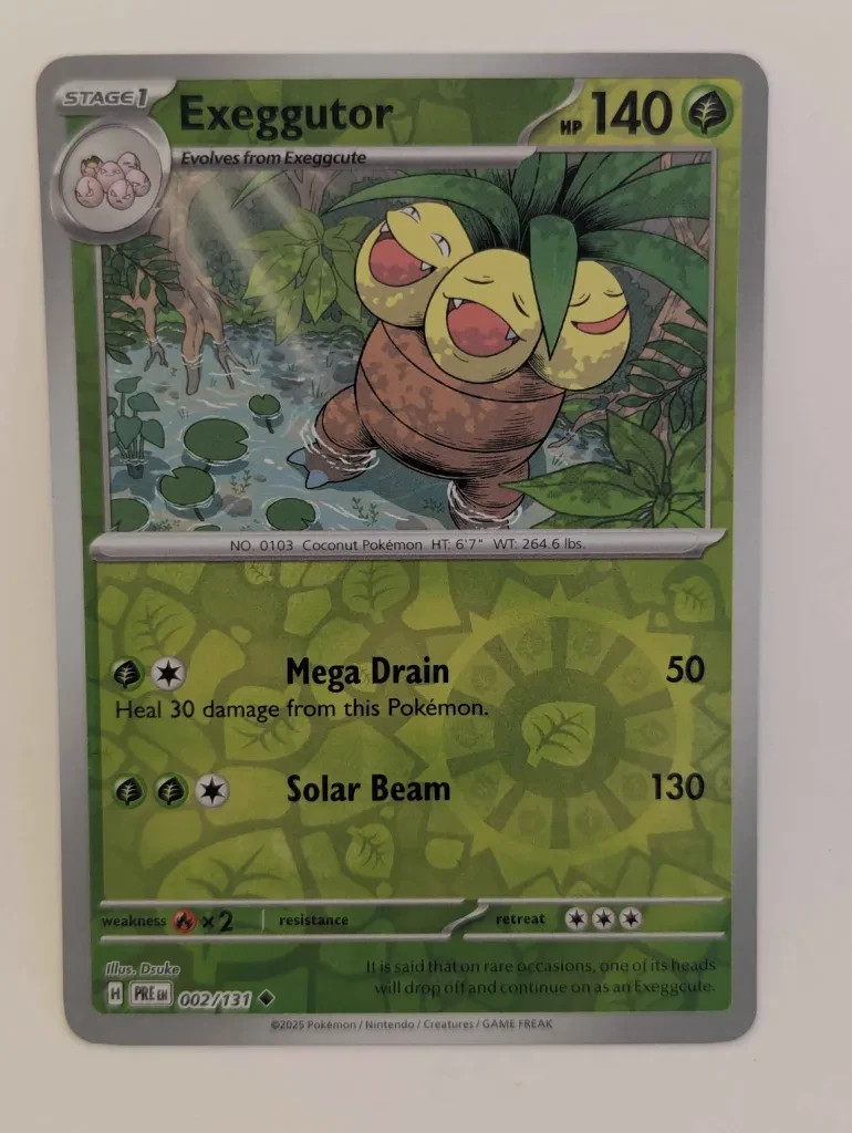 Exeggutor 002/131 Prismatic Evolutions Reverse Holo NM