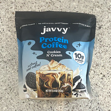 Javvy Protein Coffee Cookies N' Cream Instant Flavored Mix, No Added Sugar 352g