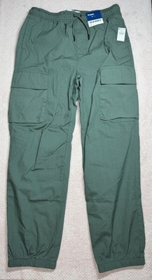 Old Navy Baggy Cargo Pants for Boys Green Size XL (14-16)