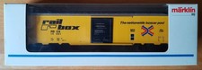 Märklin H0 4773 AC US Box Car der RBOX, "Tin Plate", gelb 2v2