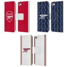 OFFICIAL ARSENAL FC 2025/26 KIT LEATHER BOOK CASE FOR APPLE iPOD TOUCH MP3