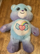 Care Bears Dream Bright 14" Blue Lavender Stuffed Plush Bear 2021 Basic Fun