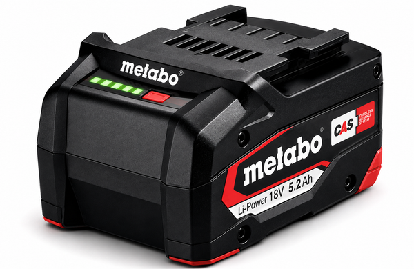Metabo Akku 18V 5.2Ah Lipower Cas Air Cooled Li-Ion Akkupack Ersatzakku-image
