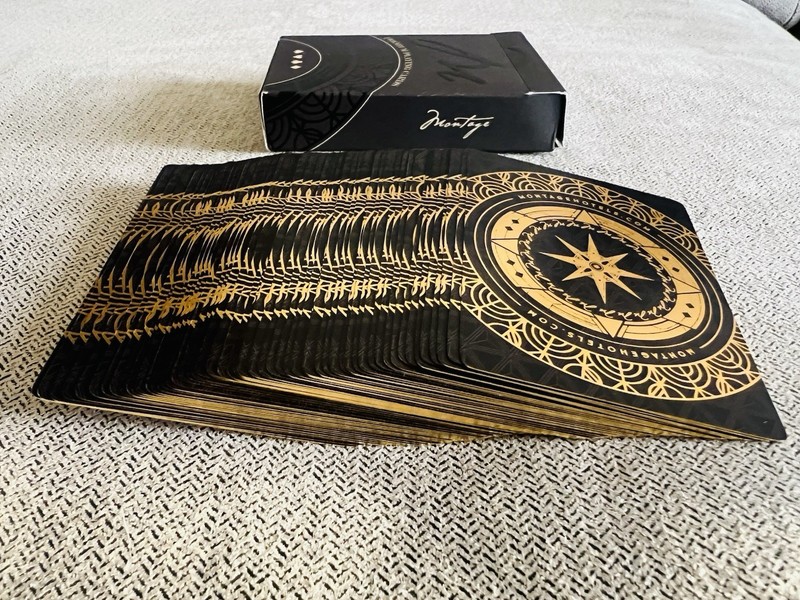 MONTAGE HOTELS Metallic Gilded Premium Playing Cards High Gloss Deck Black Gold