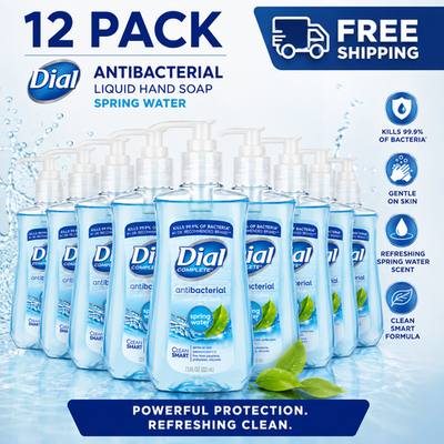 #ad Dial Antibacterial Liquid Hand Soap Spring Water 7.5 oz $32.00