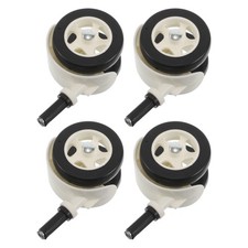 4 Pcs Stepper Wheels Replacement Casters for Baby Walker Silent Threaded