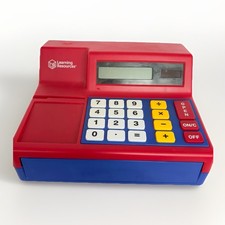 Learning Resources Pretend Play Calculator Cash Register Classic Counting Tool
