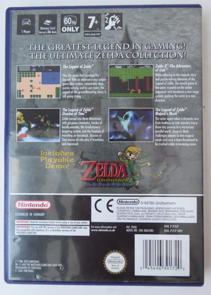 Nintendo Gamecube The Legend of Zelda Collector's Edition Game 2003 PAL Edition - Image 3 of 3