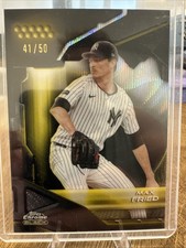 Topps 2025 Chrome Black Baseball Max Fried Yankees #122 Serial Numbered /50