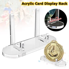 1-50 pcs Clear Acrylic Trading Card Stands Sports Graded Cards Display Holder