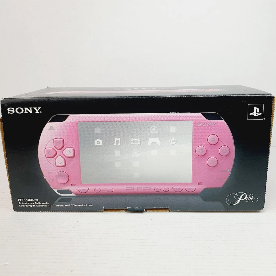 PSP-1004 Pink Rosa Completa Bundle UMD P!NK Sony PlayStation Portable Rara, foto 1 di 5