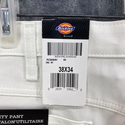 Dickies Utility Malerhose weiß Relaxed Fit Herren 38x34 Sherwin Williams Neu mit Etikett - Bild 3 von 16