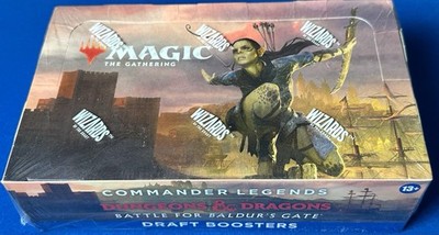 DRAFT Booster Box ~ COMMANDER LEGENDS BATTLE FOR BALDURS GATE MtG 24 pack sealed