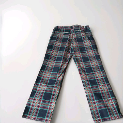 Cat & Jack Boys Black Multi Tartan Plaid Dress Pants Size 14 Cotton Blend - Picture 2 of 9