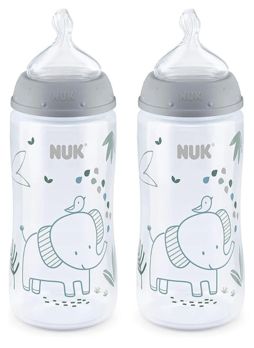 NUK Smooth Flow Anti Colic Baby Bottle, 10 oz, 4 Pack, Elephant,4 Count
Opens in a new window or tab