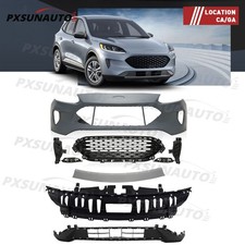 Front Bumper Cover Upper Lower Fog Light Covers 9 Pcs For 2020-2022 Ford Escape Front Bumper Cover Upper Lower Fog Light Covers 9 Pcs For 2020-2022 Ford Escape