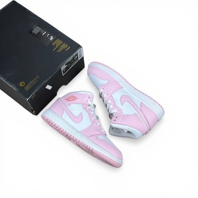 Jordan 1 Mid Pink Foam Fire Red (GS) EU 36,5