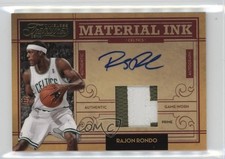 2009-10 Timeless Treasures Material Ink Prime 21/25 Rajon Rondo #18 Auto 6m7