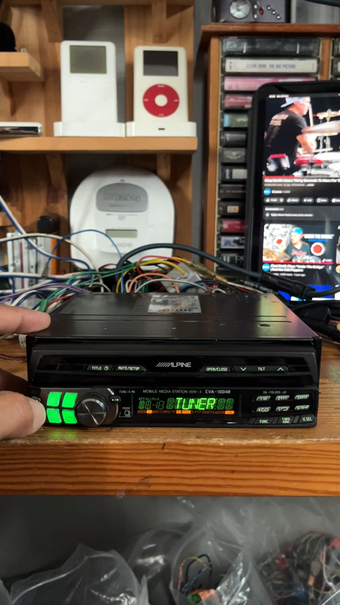Alpine CVA-1004R 1 din radio with sliding 7” screen display | eBay