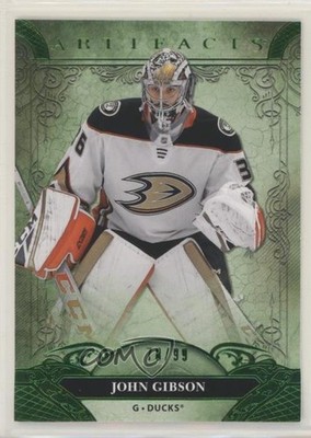 2020-21 Upper Deck Artifacts Stars Emerald /99 John Gibson #110 ez4