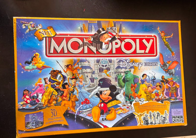 MONOPOLY DISNEY EDITION 3D SCHLOSS AUF SPIELBRETT KOMPLETT