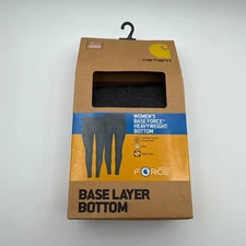 Carhartt Base Force Heavyweight Bottom Layer Women Large WBL134 BLKHTR Black NIB