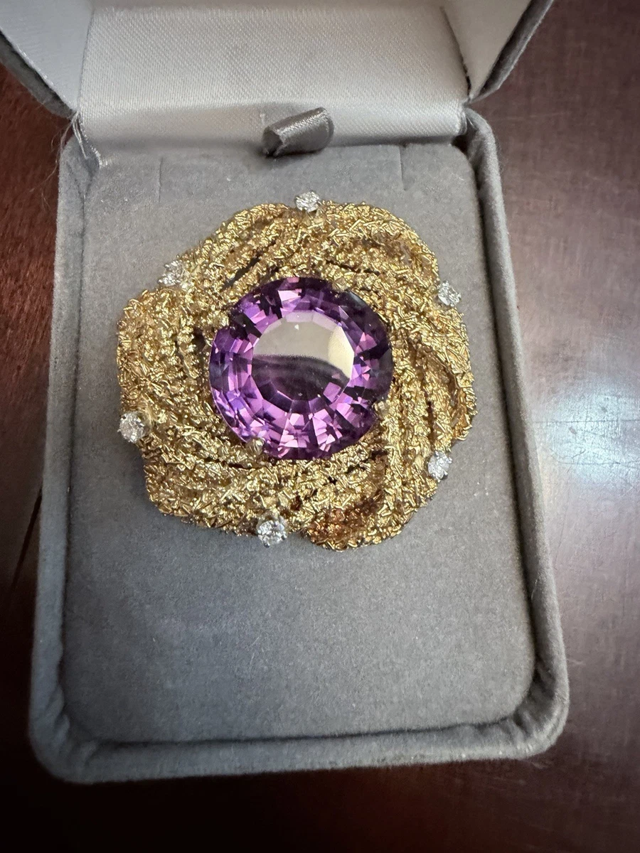 18k Gold Brooch In Retro Fine Pins & Brooches for sale | eBay