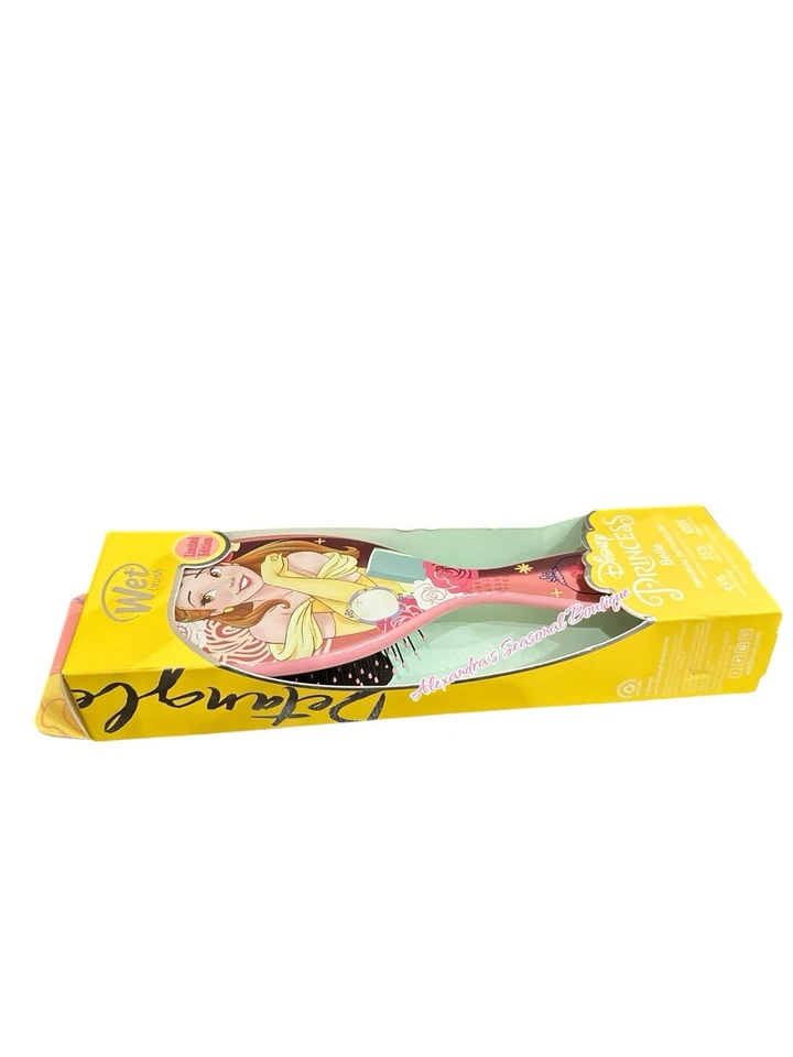 DISNEY PRINCESS Belle Limited Edition Wet Brush Hair Original Detangler Pink New - Image 3 of 4