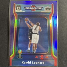 2020-21 Panini Donruss Optic Air Defense Purple Prizm #4 Kawhi Leonard Clippers