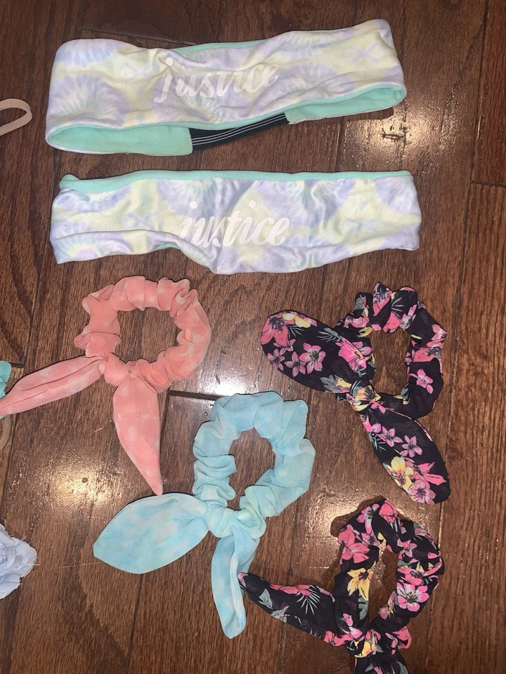 Lote de 11 diademas y crujientes accesorios para niñas Justice’s Foto 3 de 4