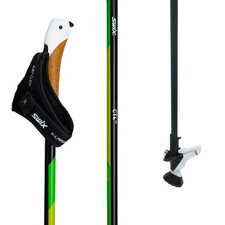 Swix CT4 Twist & Go Nordic Walking Stöcke Lime Klickschlaufe schwarz/lime NEU
