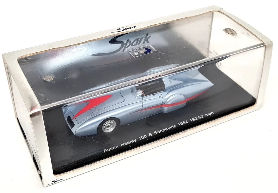 Coche modelo de resina Spark 1/43 Austin Healey 100S Bonneville Land Speed Record 1954 Foto 2 de 4