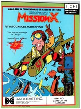 Data East Mission:X Video Game Ad 1982 Arcade Style Sega Gremlin image